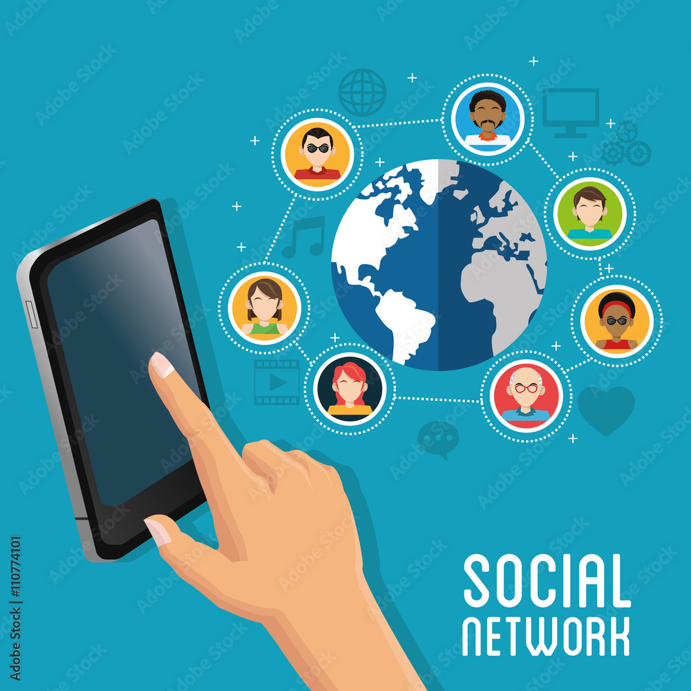 Social media design. gadget icon. Multimedia illustration Social media design. gadget icon. Multimedia illustration