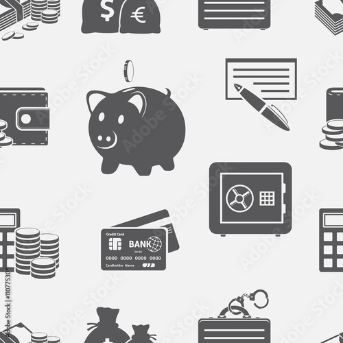 Money abstract seamless background