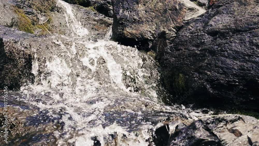 Waterfall in mountains