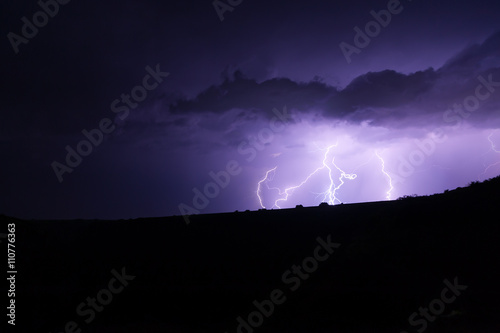 Clouds and thunder lightnings