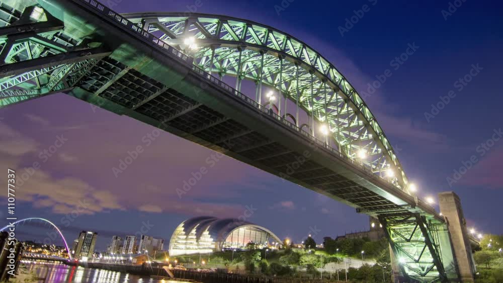 Tyne Bridge at sunset