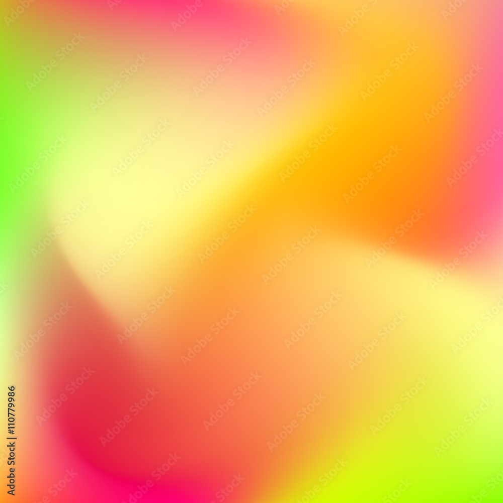 Abstract pink, green, yellow and blue blur color gradient background for deign concepts, wallpapers, web, presentations and prints. Vector illustration.