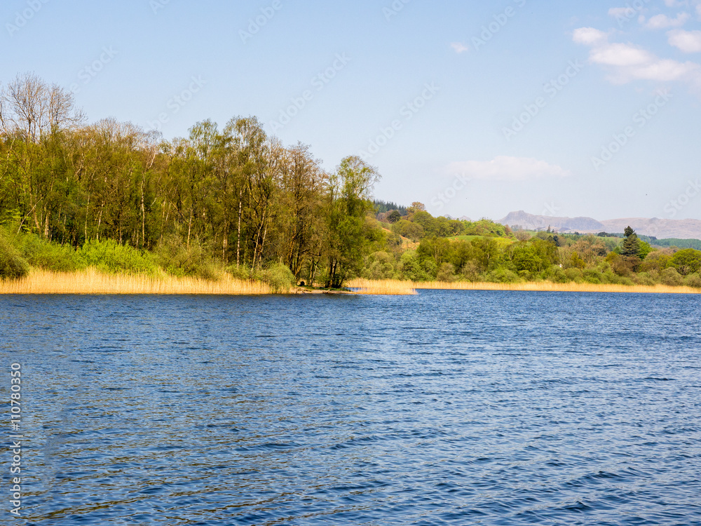 Summer like day on Esthwaite Water, Cumbria, UK Summer like day on Esthwaite Water, Cumbria, UK