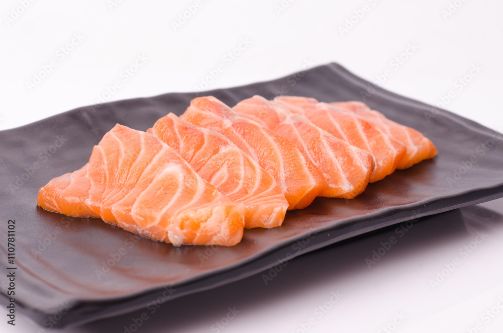 Salmon raw sashimi