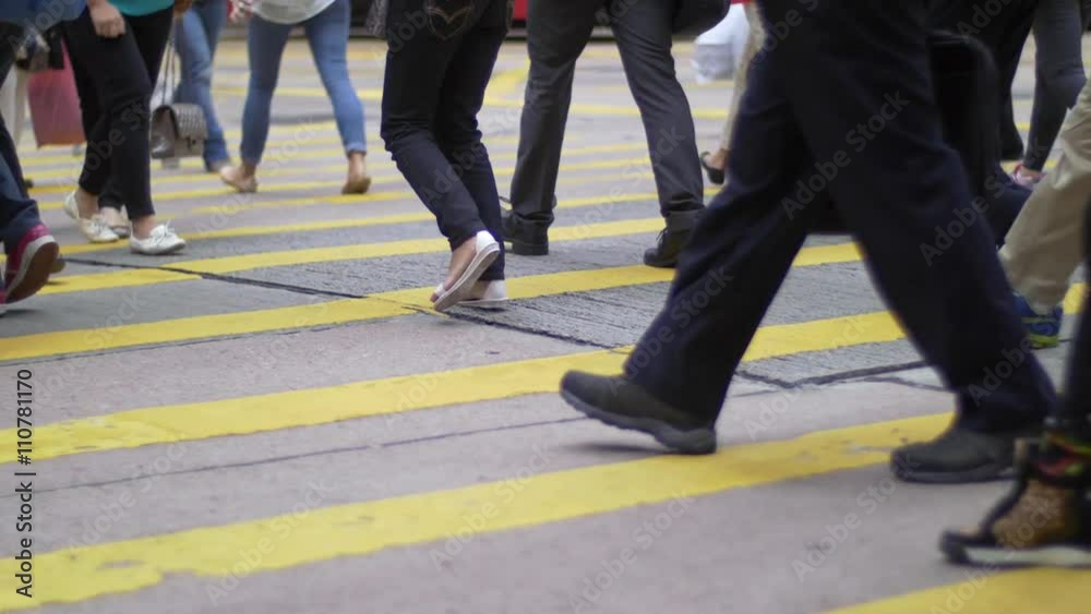 People on zebra crossing
