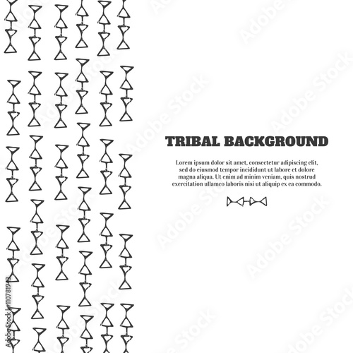 Tribal background. Vector illustration.