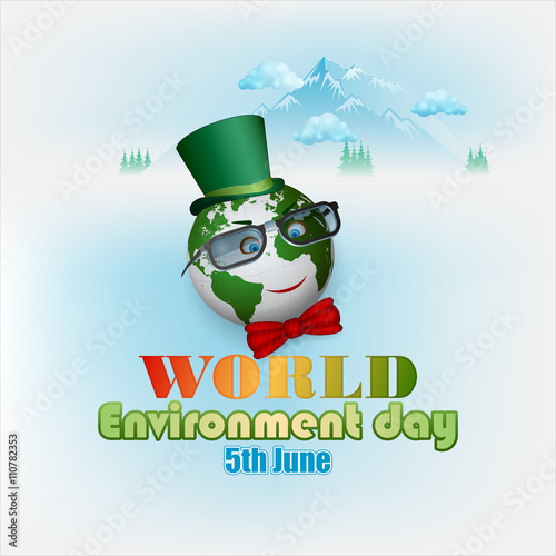 Holiday, design, background for World environment day, celebration