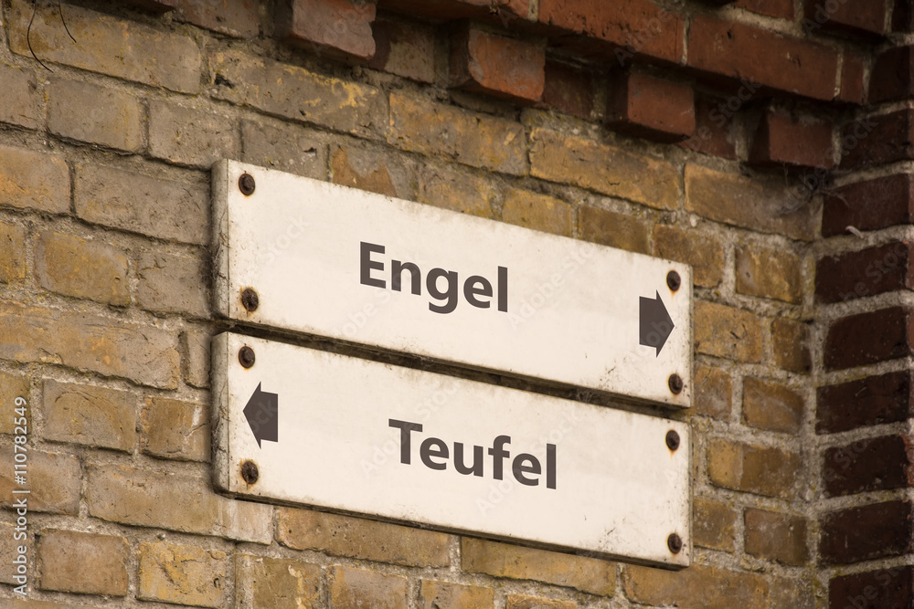 Fototapeta premium Schild 100 - Engel