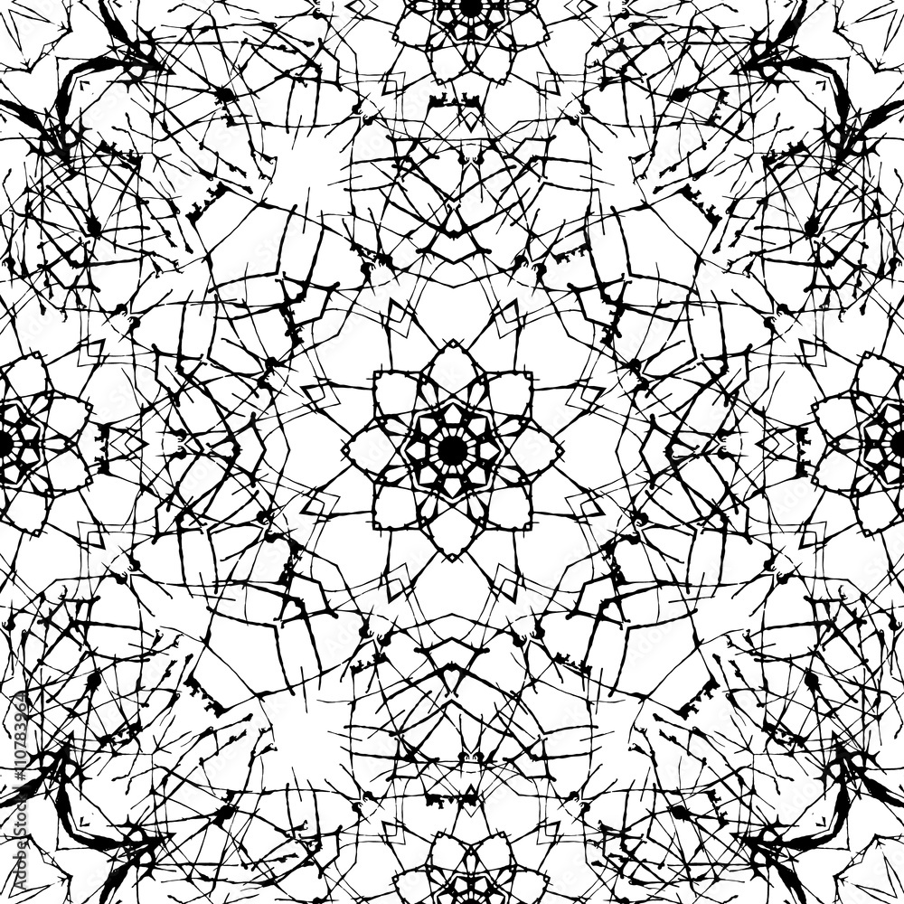 Abstract ethnic motifs seamless pattern.