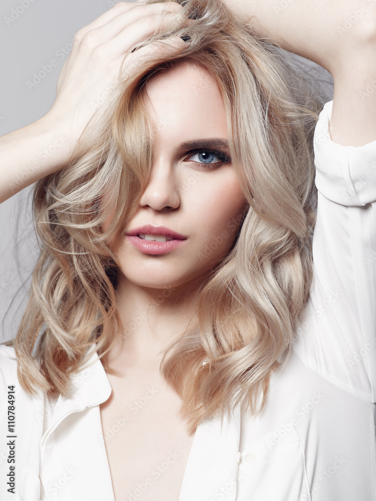 Portrait of beautiful blonde woman Portrait of beautiful blonde woman
