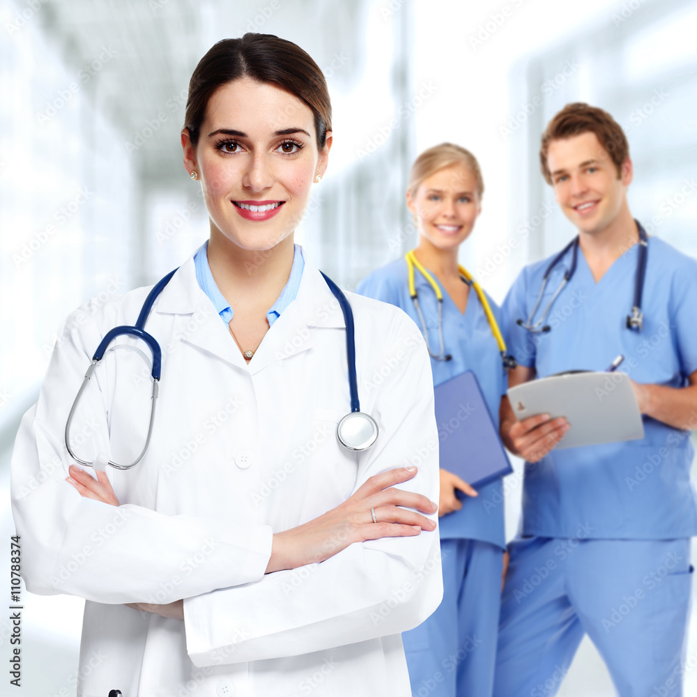 Doctor and nurse. Doctor and nurse.