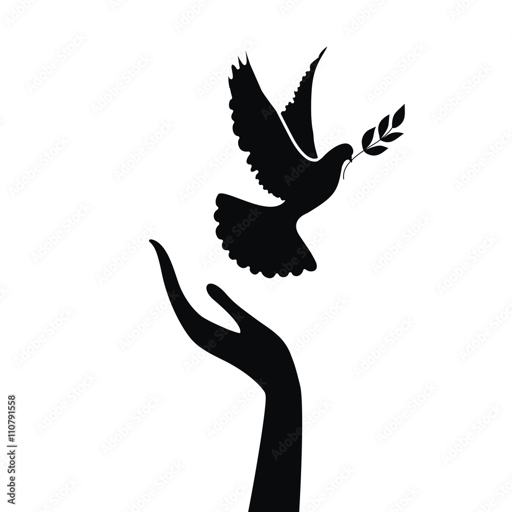 Obraz premium голубь