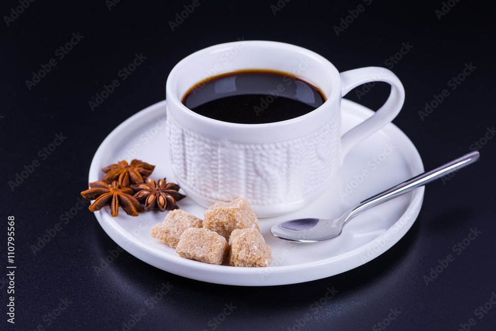 black coffee on a black background black coffee on a black background