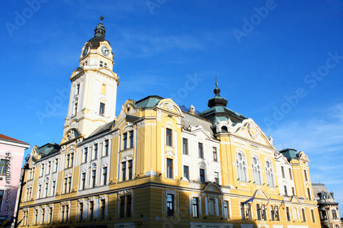 City Hall of Pecs in Hungary. Pecs - city in Baranya county.