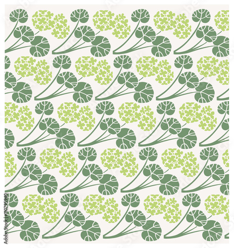 estampado flores modernistas verde