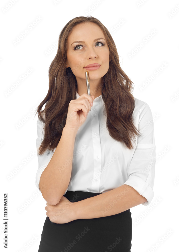 Young woman thinking Young woman thinking