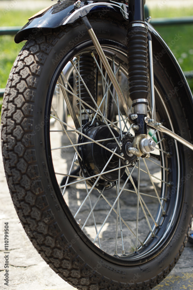Obraz premium Part of the old motorcycle