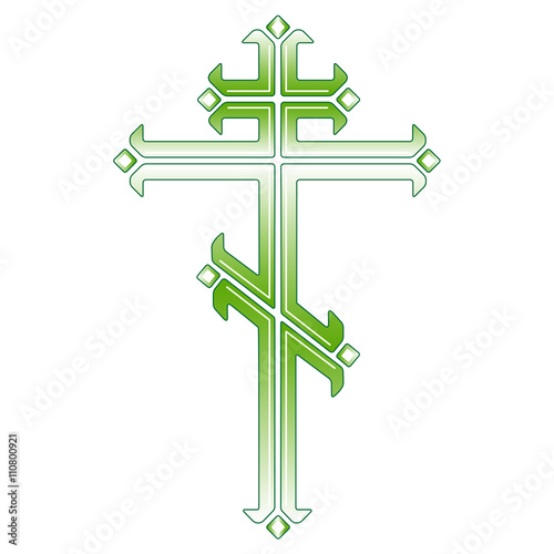 Ornamental orthodox cross. 