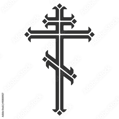 Ornamental orthodox cross. 
