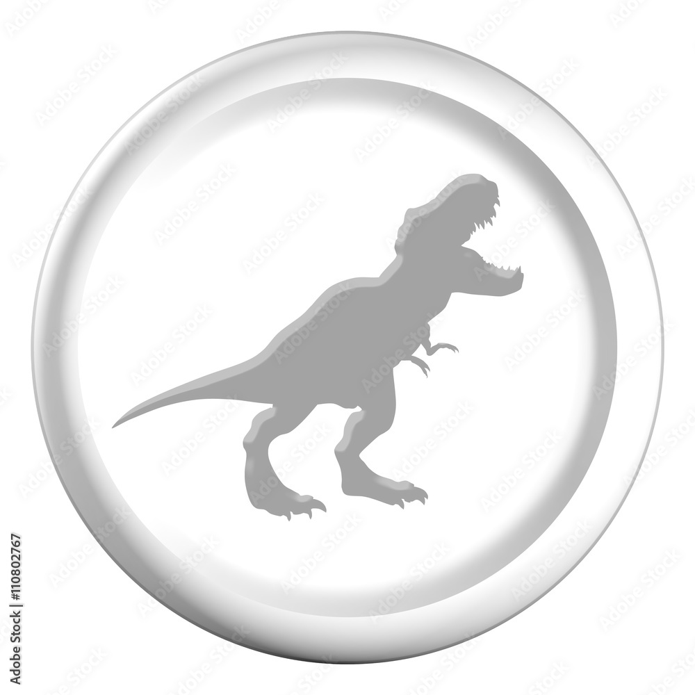 Dinosaur. Raptor tyrannosaurus monster black silhouette Dinosaur. Raptor tyrannosaurus monster black silhouette
