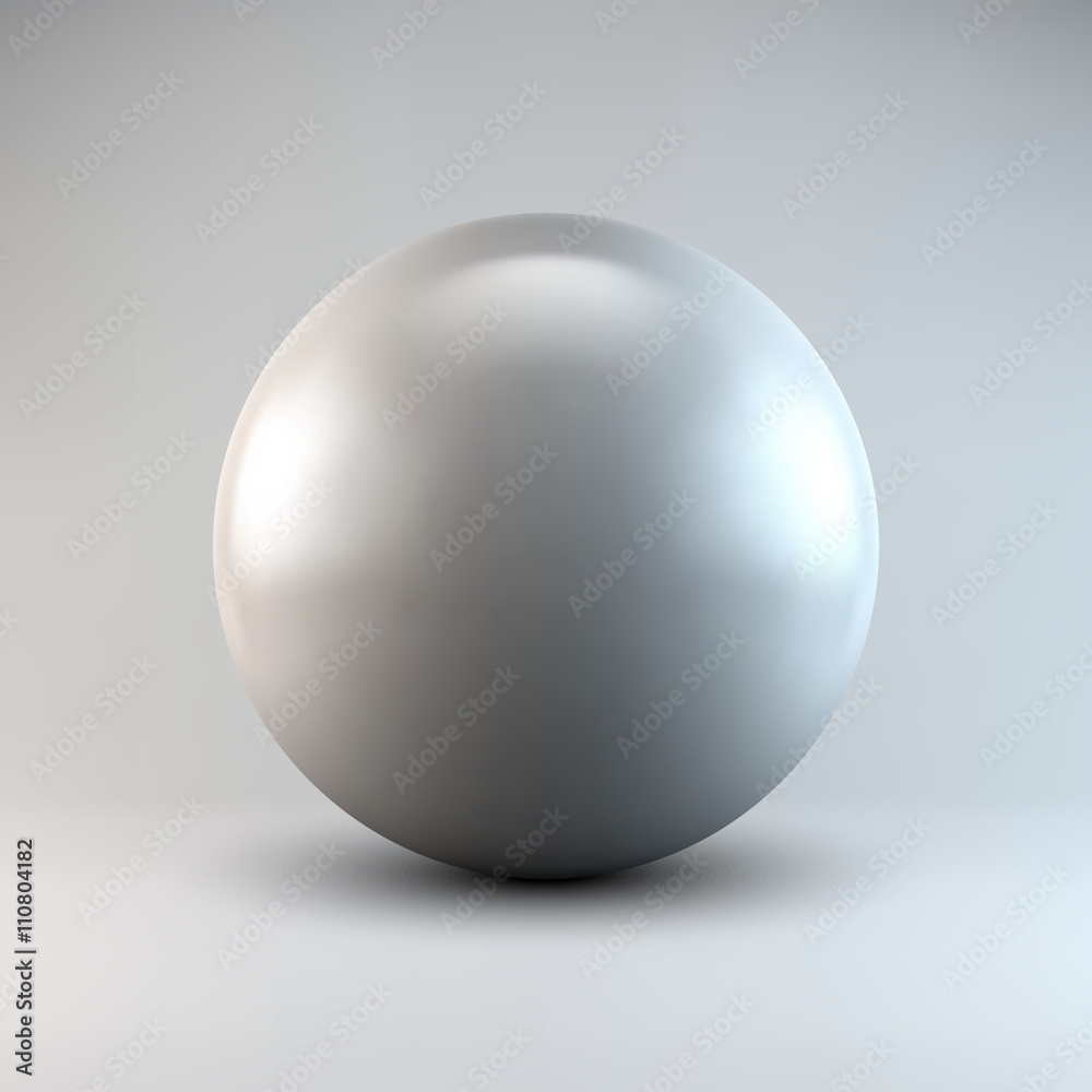 White abstract sphere, pearl with realistic shadow and light background for logo, design concepts, web, presentations and prints. 3D render design. Vector illustration. White abstract sphere, pearl with realistic shadow and light background for logo, design concepts, web, presentations and prints. 3D render design. Vector illustration.