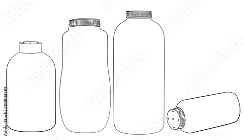 Baby talcum powder container