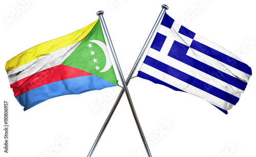 Comoros flag combined with greek flag