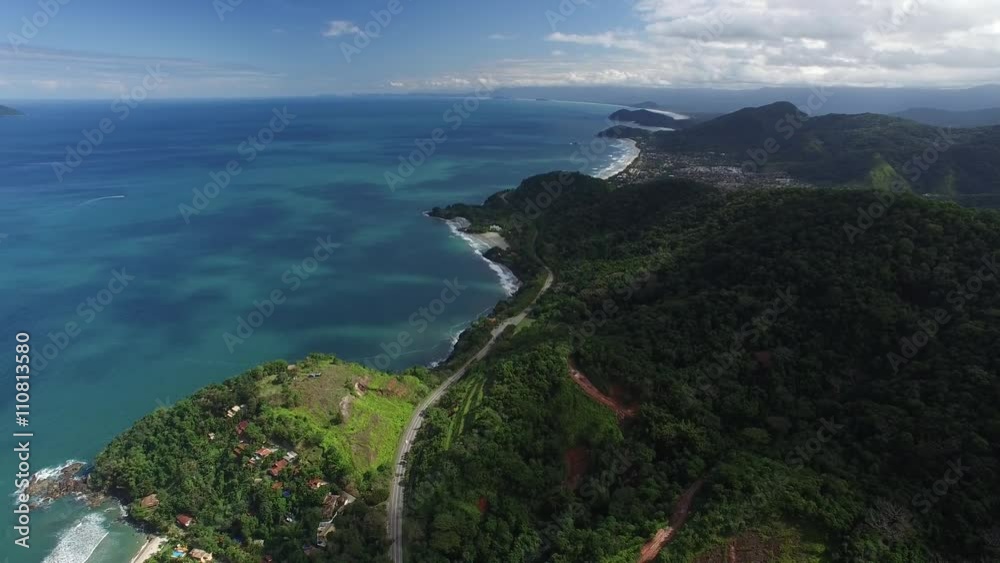 Aerial View of Sao Sebastiao Coastline, Sao Paulo, Brazil Aerial View of Sao Sebastiao Coastline, Sao Paulo, Brazil