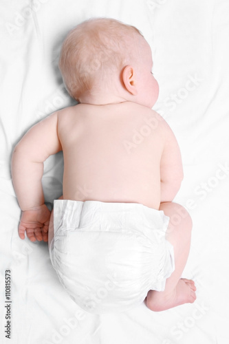 Peaceful baby sleeping in a...
