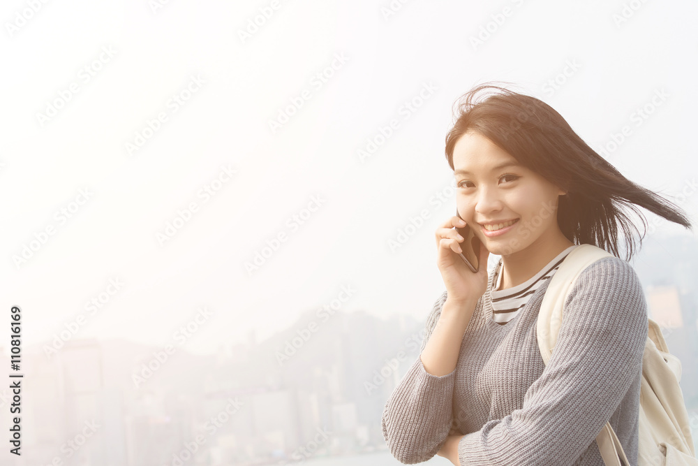 woman talk to cellphone woman talk to cellphone