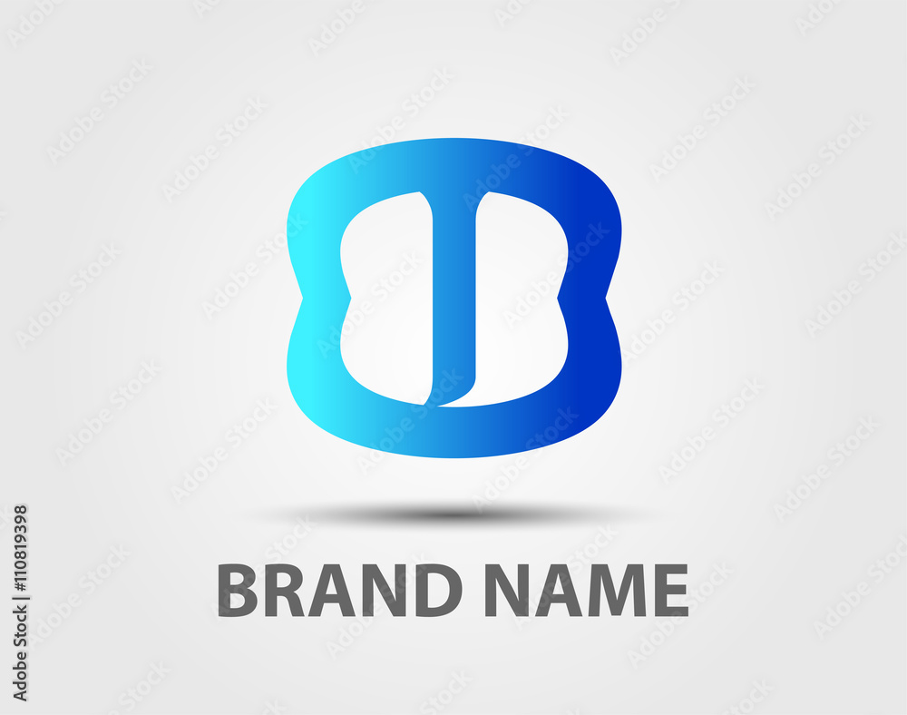 Vector illustration of abstract icons based on the letter J logo
