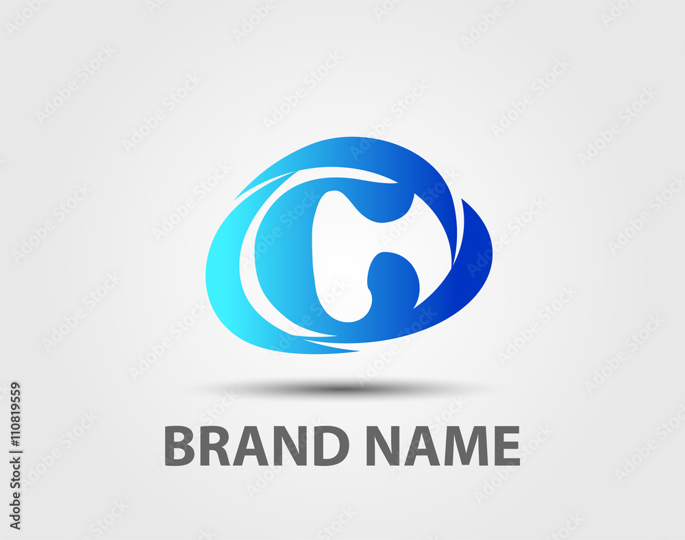 Abstract letter C logo design template
Abstract letter C logo design template