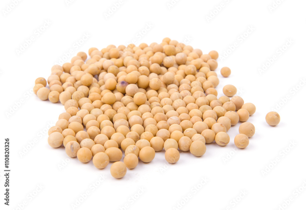 Soybeans isolated on white background Soybeans isolated on white background