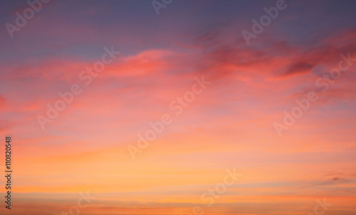 Fototapeta Naklejka Na Ścianę i Meble -  Natural background of the colorful sky and cloud, During the time sunrise and sunset