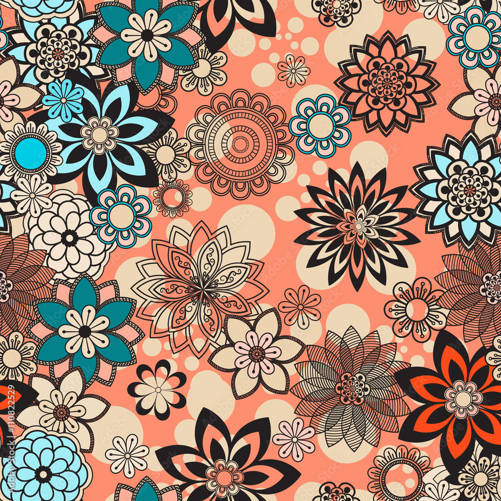 Mandala ornament seamless pattern Mandala ornament seamless pattern
