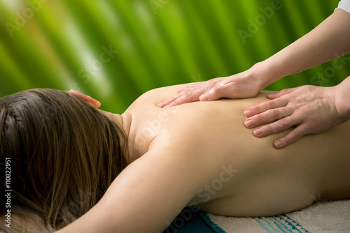 Massage in tropical country