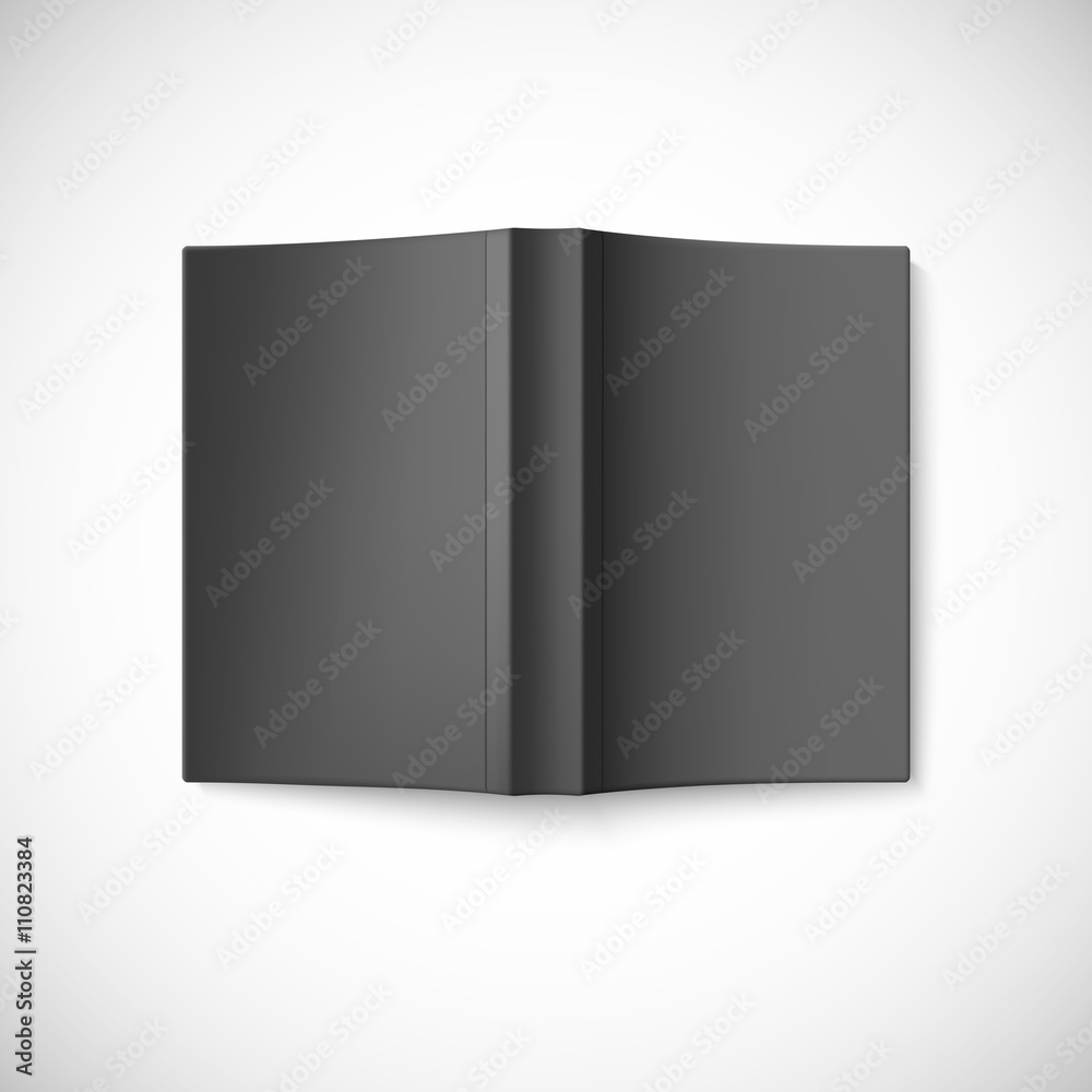 Blank book cover, top view. Blank book cover, top view.