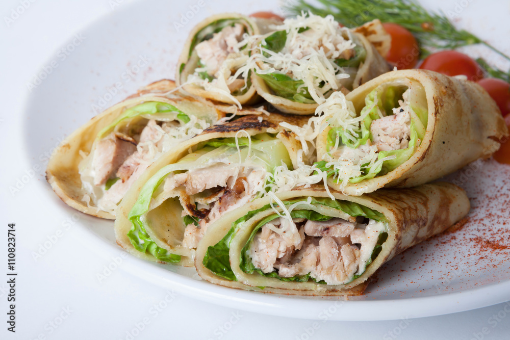 Chicken spring rolls Chicken spring rolls