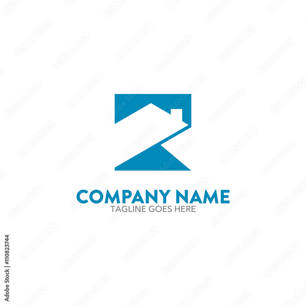 Simple Square House Logo Simple Square House Logo