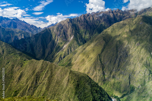 Steep mountains around Urubamba valley, Peru