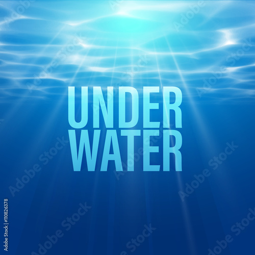 Vector underwater light wallpaper background.