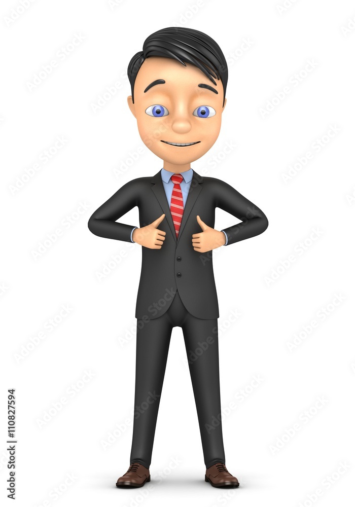 3d render businessman showing thumbs up isolated on white background 3d render businessman showing thumbs up isolated on white background