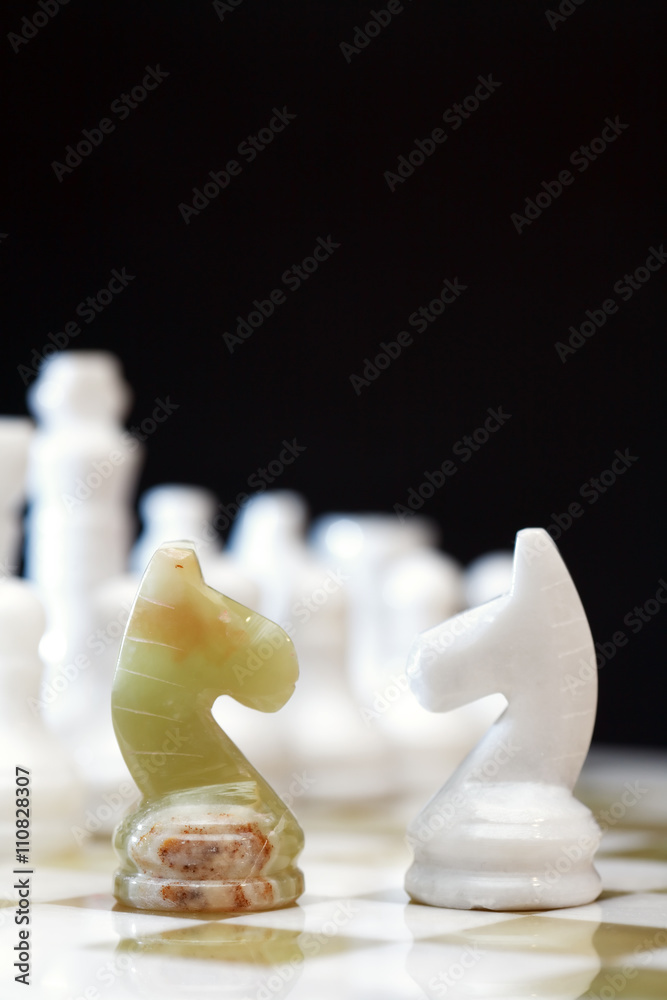 Chess Horses On Board