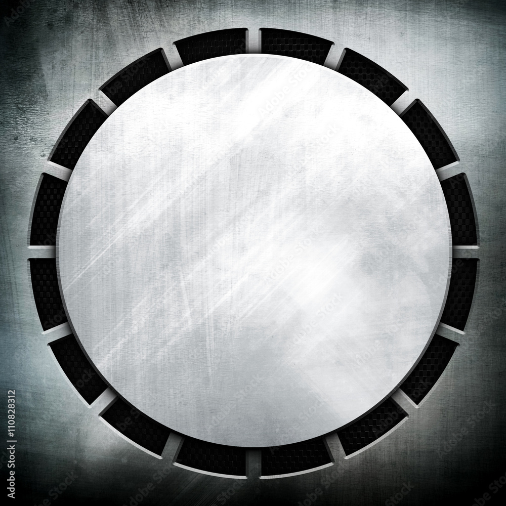 Fototapeta premium abstract metal with round design background