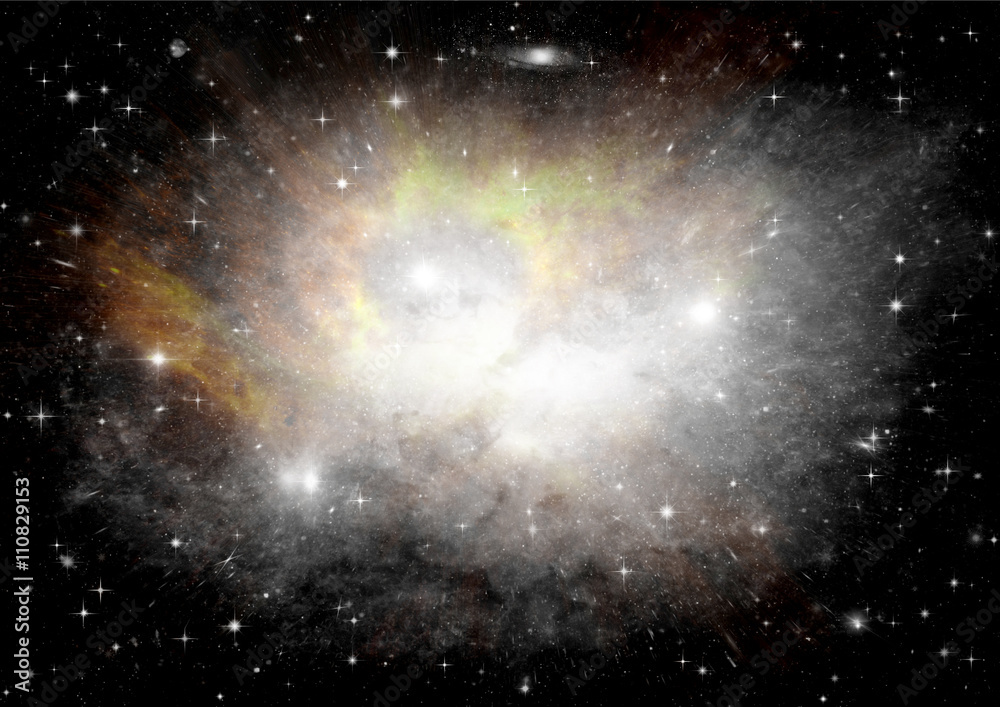 Naklejka premium galaxy in a free space