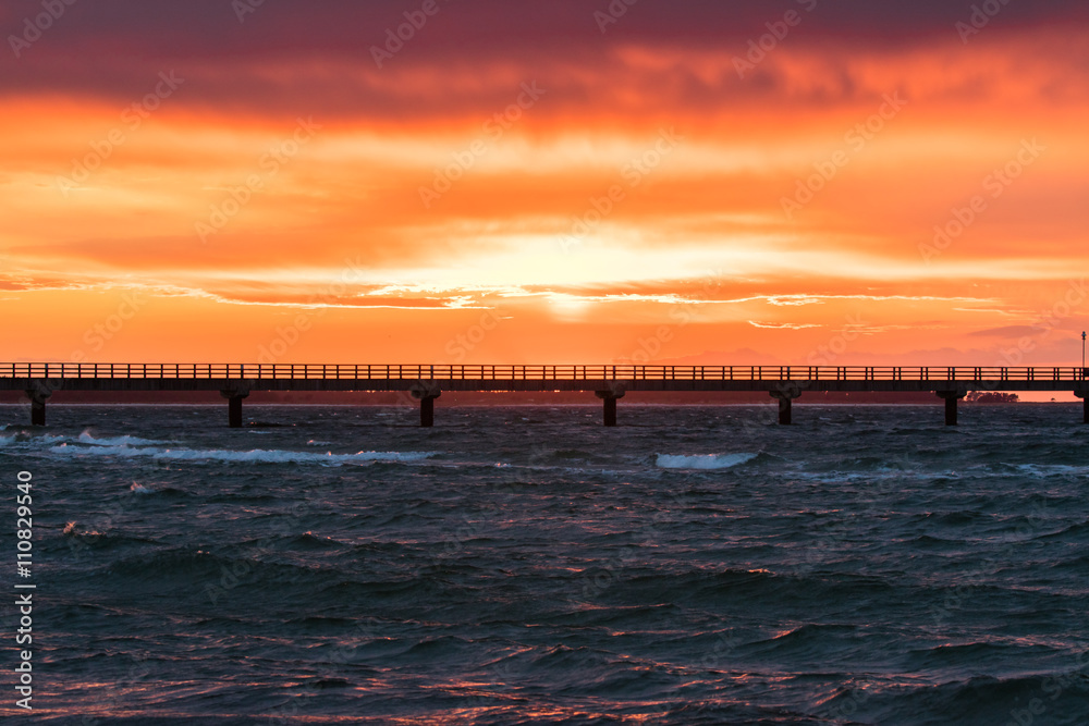 Obraz premium seebrücke prerow