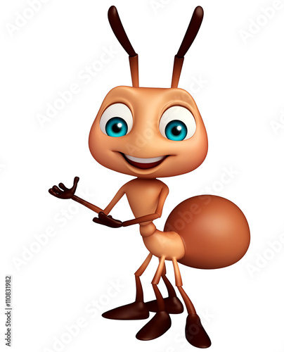 cute Ant funny cartoon character