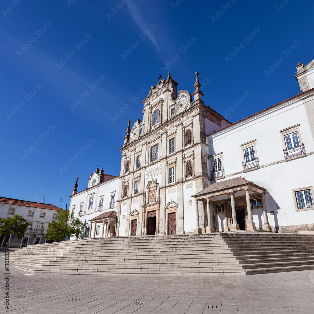 Santarem See Cathedral aka Nossa Senhora da Conceicao Church built in the 17th century Mannerist style. Portugal