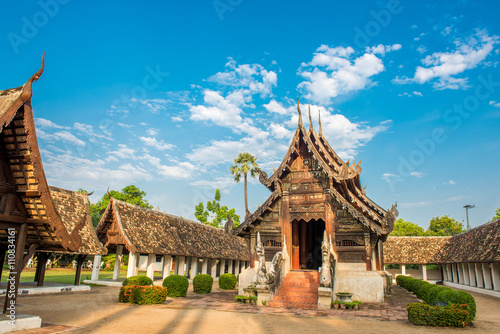 Wat Ton Kain, Old wooden temple in Chiang Mai Thailand, They are
