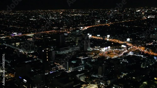 Wallpaper Mural Cityscape bangkok night from Baiyoke Tower, Bangkok, Thailand. Torontodigital.ca